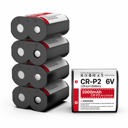 5-Pack CR-P2-Batterien, 6 V, 2000 mAh Lithium-Fotobatterie 223A, 2CR-P2, EL223AP und DL223A-Batterien Angebot bei HelloDeals