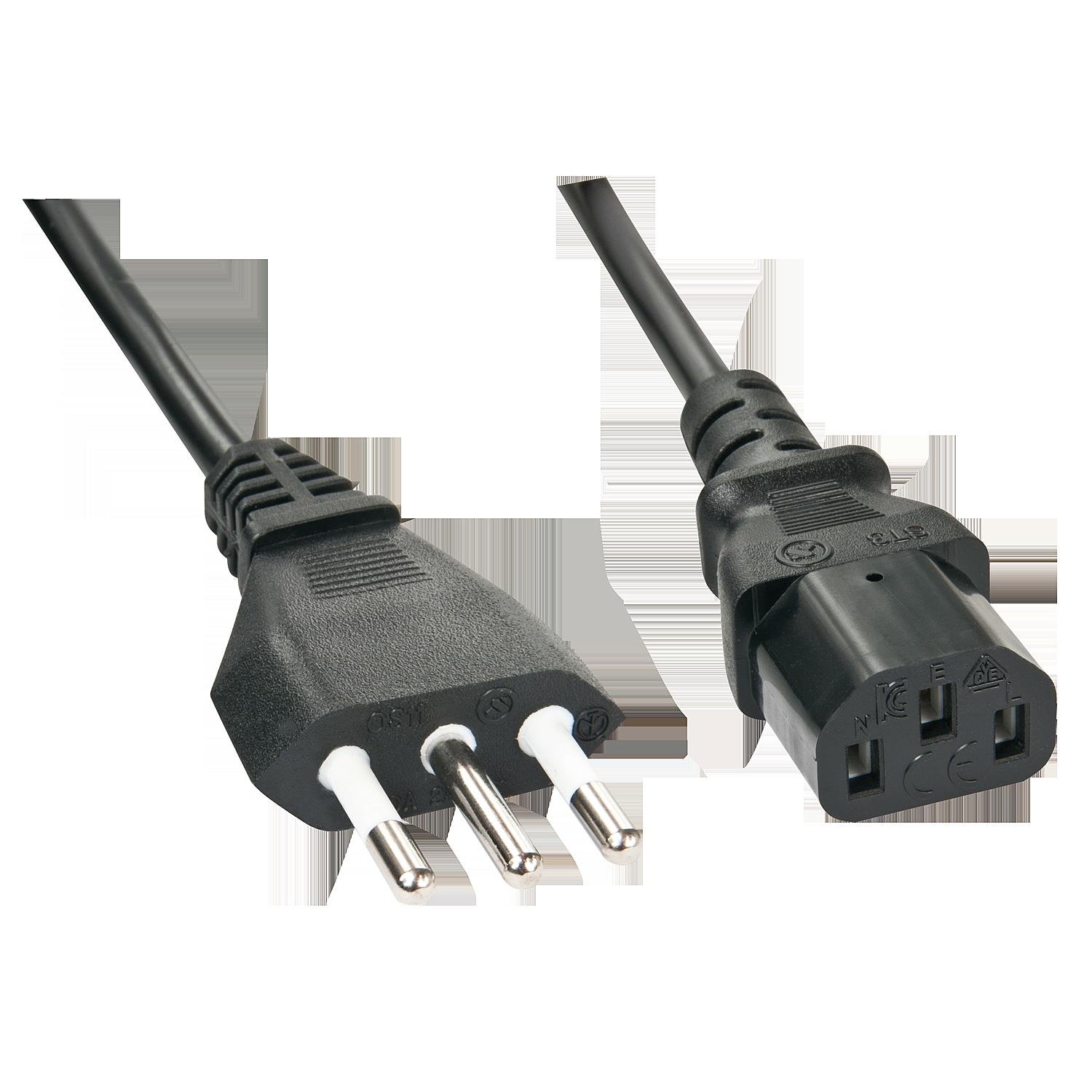 LINDY 30413 2m IEC-Netzkabel, Italien Angebot bei HelloDeals