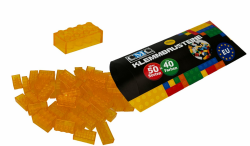 150 Klemmbausteine Bausteine 2x4 Noppen Kompatibel 8 Noppen freie Auswahl 34 Farben (004 - Gelb Transparent) Angebot bei HelloDeals