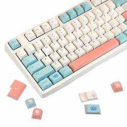 MOLGRIA Noel GMK Keycaps, PBT Cherry Profile Dye Sublimation Keycaps with UK, DE, IT, FR, ES Supplement keycaps for MX Switch ISO/ANSI Layout Mechanical Keyboards (135 ISO) US + ISO Angebot bei HelloDeals