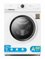 Midea MF10EW70BA10 Waschmaschine / 7kg / 1400 U/Min/EEK A-10%/Inverter Quattro Motor/Dampffunktion/Grosse Trommel/Nachlegefunktion/Kindersicherung/AquaStop, Weiß Angebot bei HelloDeals