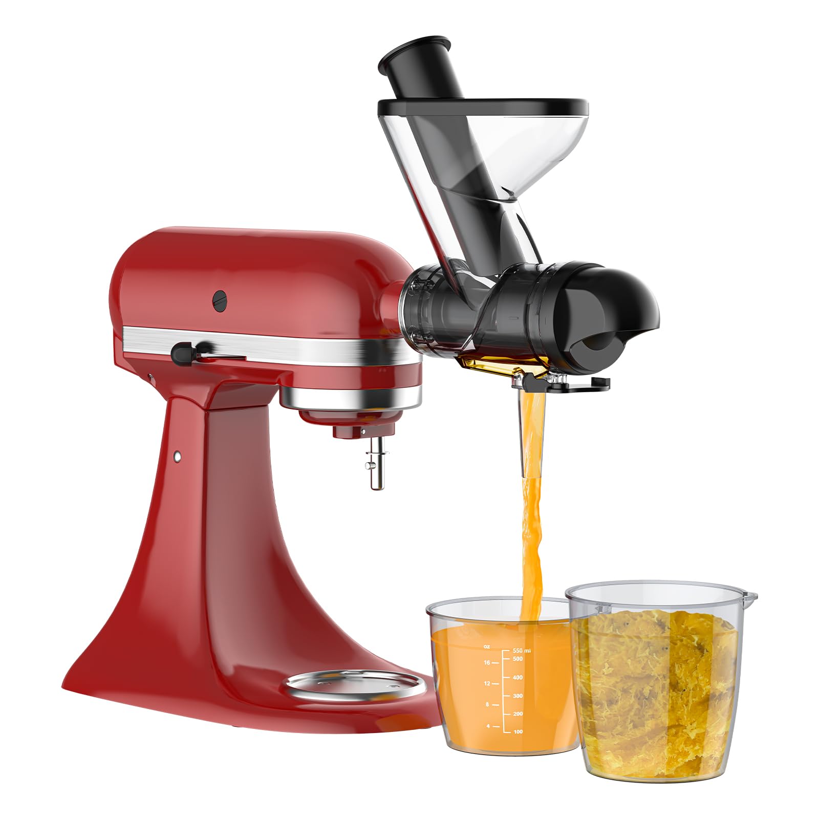 Entsafteraufsatz für KitchenAid Standmixer, Entsafter für Kaltpressen, Entsafteraufsatz mit doppeltem Einfüllschacht, Entsafteraufsatz für KitchenAid Angebot bei HelloDeals