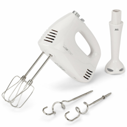 Clatronic® Handmixer | Hand- und Stab- Mixer in Einem | Handrührgerät mit kraftvollem 300 Watt-Motor | Rührgerät mit 5 Geschwindigkeitsstufen | Turbostufe & Auswurftaste | HM 3524 Angebot bei HelloDeals