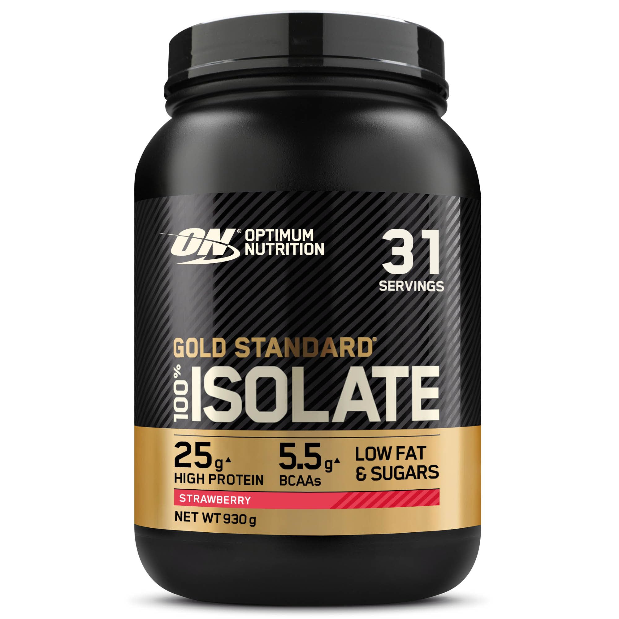 Optimum Nutrition Gold Standard 100% Whey Proteinisolat Pulver, Geschmack Strawberry, 930g, 31 Portionen Angebot bei HelloDeals