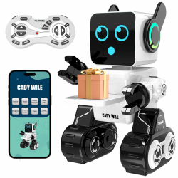 Anysun Roboter Spielzeug für Kinder, Intelligente RC-Roboter mit Berührung, APP und Fernsteuerung, Programmierbares Roboter Spielzeug, Laufen, Tanzen, Singen, Sprechen, Geschenk für Jungen und Mädchen Weiss 2.0 Angebot bei HelloDeals