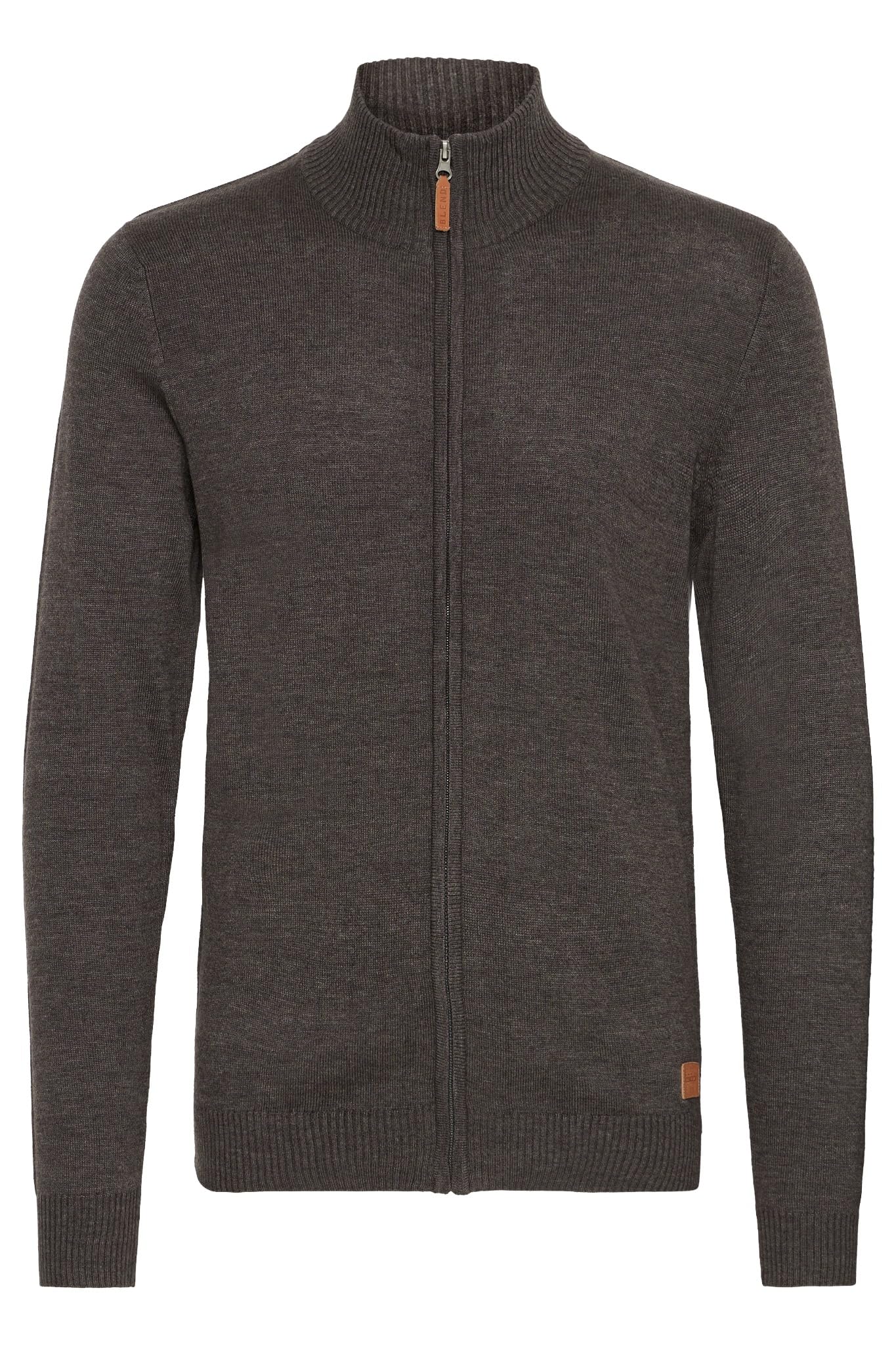 Blend BHNorman Herren Strickjacke Cardigan Feinstrick Pullover mit Stehkragen Reißverschluss Rippbündchen Baumwollmischung Regular fit 3XL Charcoal (70818) Angebot bei HelloDeals