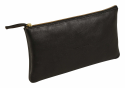 Clairefontaine Schlampermäppchen (Flying Spirit aus Leder) flach Schwarz Angebot bei HelloDeals