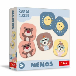 Trefl - Memos Bobasken und Bär - Pädagogisches Gedenkspiel für die Kleinen, Paare Finden, Memory, für Kinder ab 2 Jahren Angebot bei HelloDeals