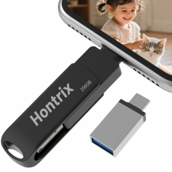 USB Stick 256GB für Phone,4 in 1 Speicherstick,Photostick,High-Speed Flash Laufwerk,Phone Externer Speichererweiterung Fotostick,Flash Drive für Handy/iOS/Android/Pad/Laptop/PC,Schwarz Schwarz 256 GB Angebot bei HelloDeals