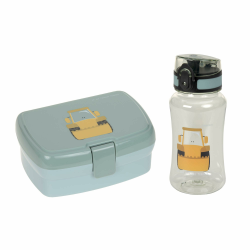 LÄSSIG Brotdose & Trinkflasche Set - Lunch Set mit Lunchbox und Trinkflasche (460 ml)/Tiny Drivers Excavator Angebot bei HelloDeals