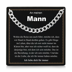 Rajputana 5 mm Dicke Edelstahl Panzerkette Kette Geschenke für Jungen Männer Hypoallergene Kubanische Halskette Schmuck Geschenke für Ihn Angebot bei HelloDeals