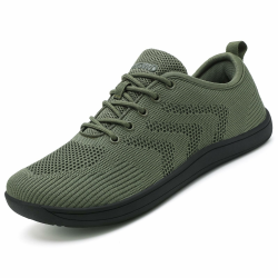 Barfußschuhe Herren Damen Minimalistische Laufschuhe Sneaker Fitnessschuhe Walkingschuhe Leicht Running Zehenbox, Gr.37-48 38 EU Grün Angebot bei HelloDeals