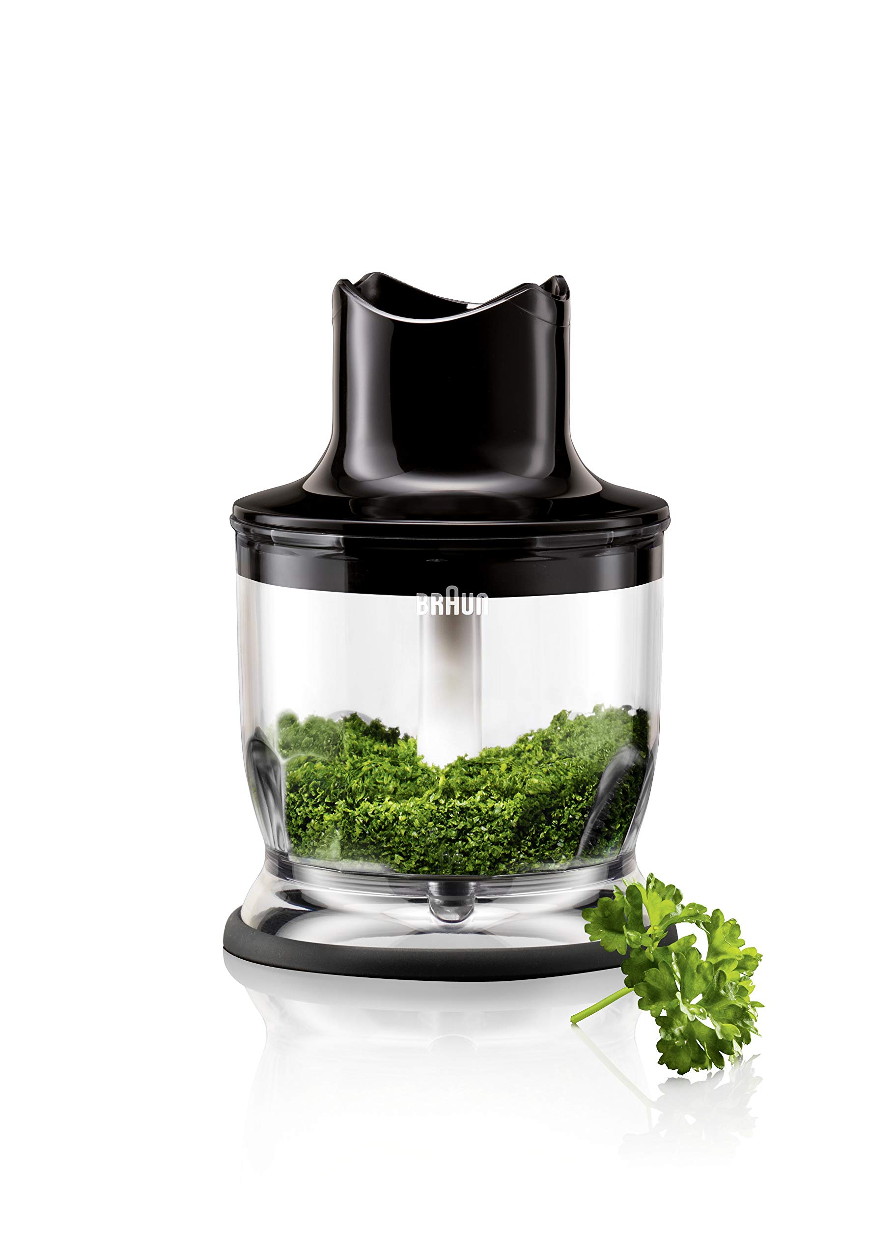 Braun Zerkleinerer Aufsatz MQ 20 - Stabmixer Zubehör kompatibel mit Braun MultiQuick Stabmixer mit EasyClick System, 350 ml, schwarz Angebot bei HelloDeals