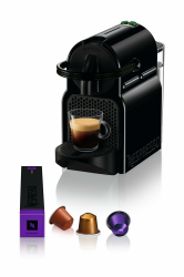 Nespresso Delonghi Inissia EN 80.B ohne Aeroccino Dunkle Schwarz Angebot bei HelloDeals