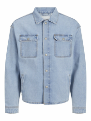 JACK & JONES Herren Langarmhemd XS Light Blue Denim Angebot bei HelloDeals