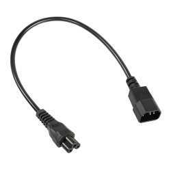 RIIEYOCA C14 zu C5 Netzstecker Kabel, IEC 320 C14 Stecker zu C 5 Buchse Adapterkabel, C-5 zu C14 AC Konverter für Computer PC Monitor Smart TV Versorgung Ersatz 250V 10A (2ft/60cm) Angebot bei HelloDeals