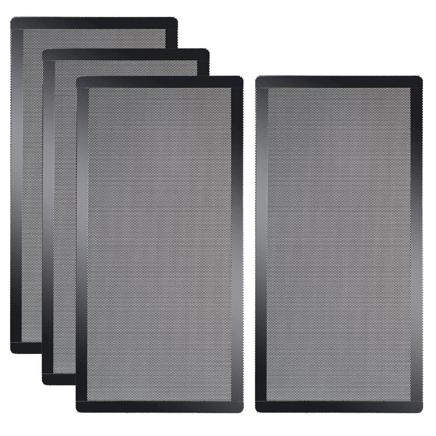 YSSHUI Staubschutzgitter, 240 x 120 mm, magnetischer Rahmen, Computerlüfter, PC-Kühlerfilter, staubdichte PVC-Abdeckung, Gitter, Schwarz, 4 Stück 4 x 240 mm x 120 mm Angebot bei HelloDeals