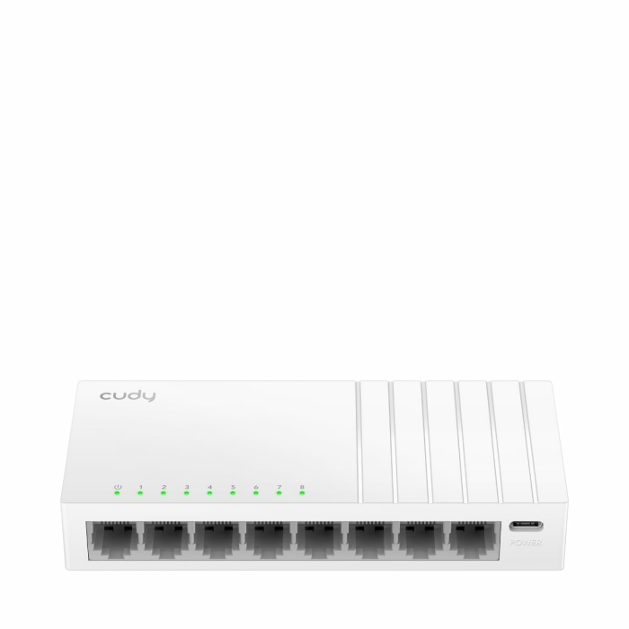 Cudy GS108U 8 Port Gigabit Ethernet Switch mit USB-C Power Jack Desktop Ethernet Splitter Kunststoffgehäuse ungeschirmter Schalter Plug & Play Fanless Unmanaged Angebot bei HelloDeals