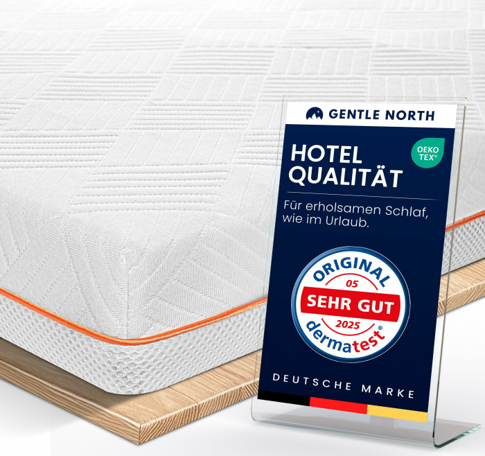 Hochwertiger Topper 120x200cm 7cm hoch - H3/H4 Matratzentopper mit weicher Gel-Memory- und stützender Komfortschicht - Ökotex 100 Zertifiziert - Bezug atmungsaktiv & waschbar 120 x 200cm H3/H4 - bis 130 kg Angebot bei HelloDeals
