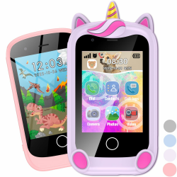 Kinder Handy, Smartphone für Mädchen Jungen, 28 Zoll großer Touchscreen Telefon Uhr Kinder mit 16 Spiele Anruf SOS Kamera Musik Schrittzähler Wecker, kinderhandy 4-9 Jahre Geschenke (Rosa 02) Angebot bei HelloDeals