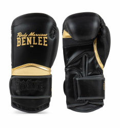 BENLEE Boxhandschuhe aus Kunstleder Glance Black/Gold 14 oz Angebot bei HelloDeals