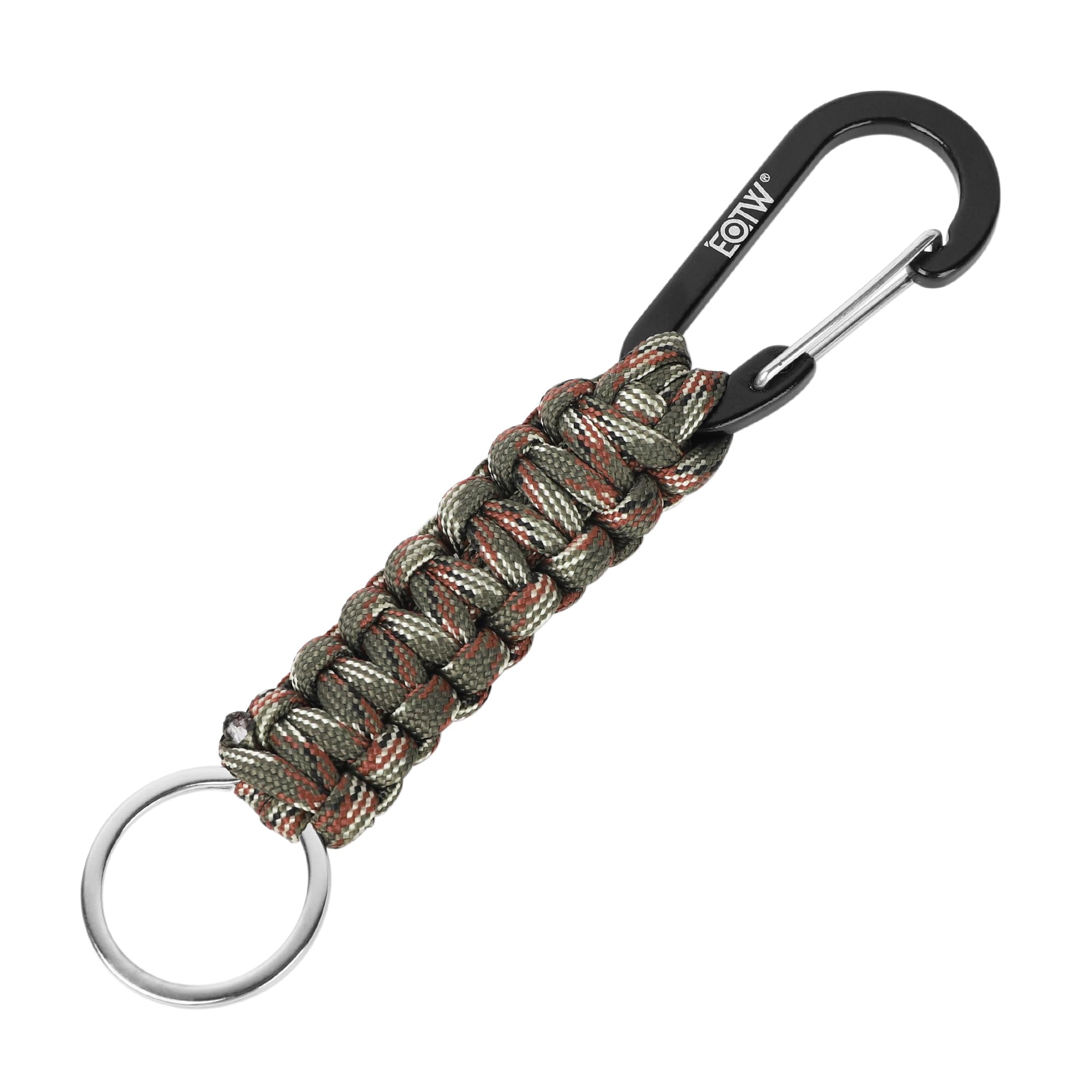 EOTW Paracord Schlüsselanhänger Karabiner Personalisiert Karabinerhaken D Ring Schlüsselband Schlüsselring für Motorrad Auto Camping Wandern Männer Frau Kinder 6.1in 1 Tarnung Angebot bei HelloDeals