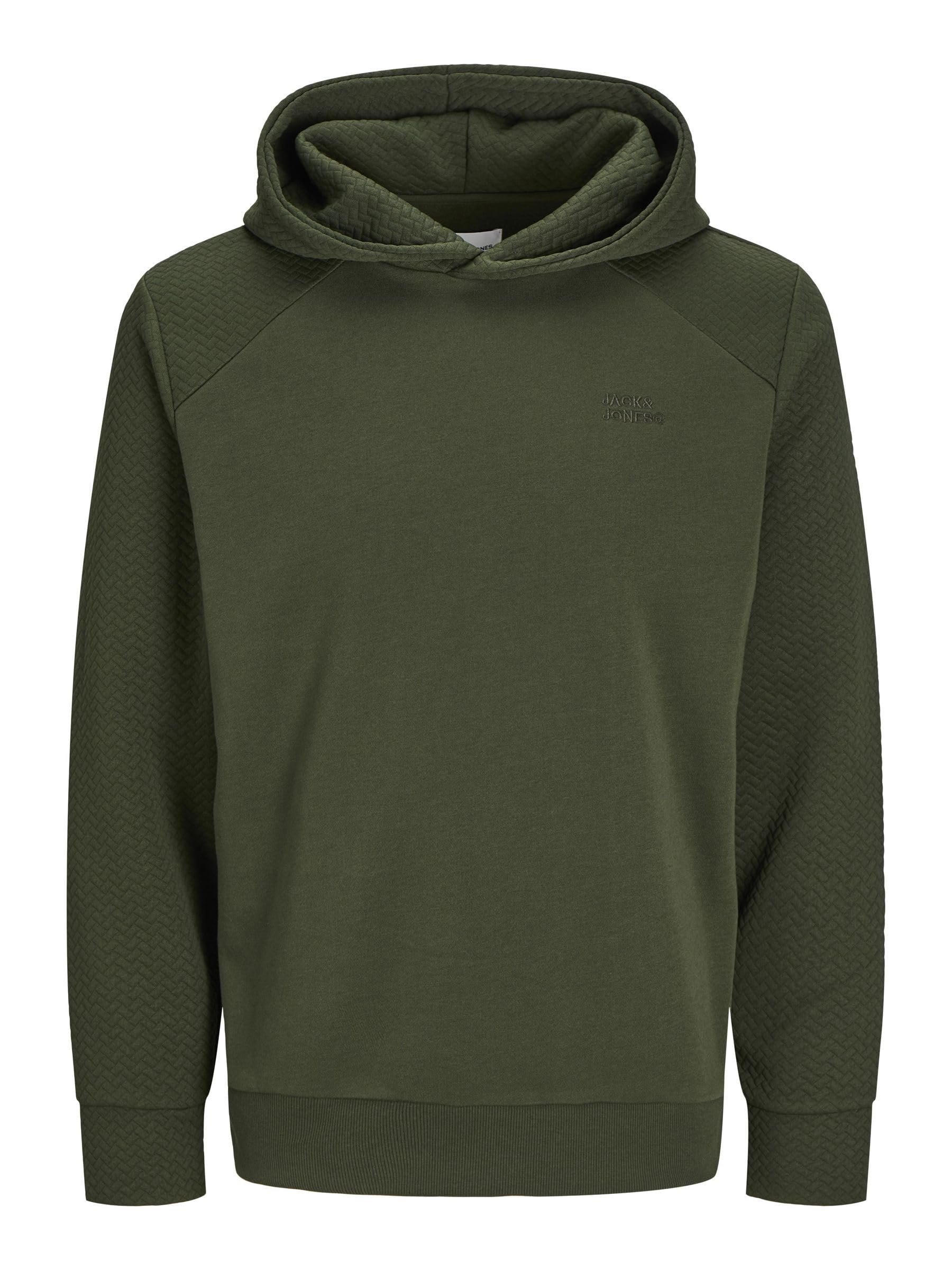 Jack & Jones Male Kapuzenpullover Plus Size Logo Kapuzenpullover S Kombu Green Angebot bei HelloDeals
