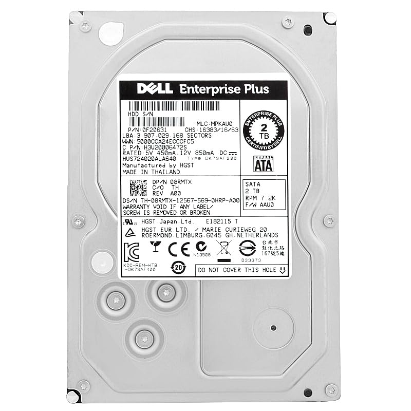 Hitachi HGST Ultrastar 7K4000 2TB Interne Server Festplatte HUS724020ALA640 3,5 Zoll HDD SATA 6Gb/s 7200RPM 64MB Cache Angebot bei HelloDeals