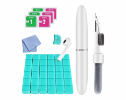 Technaxx In-Ear Kopfhörer & Smartphone Reinigungsset TX-333 – 3-in-1 Reinigungsstift mit Metallspitze & Bürste – Reinigungsknete & Tuch – Für Ohrhörer, Handys, Kopfhörer, Lautsprecher & Anschlüsse Angebot bei HelloDeals