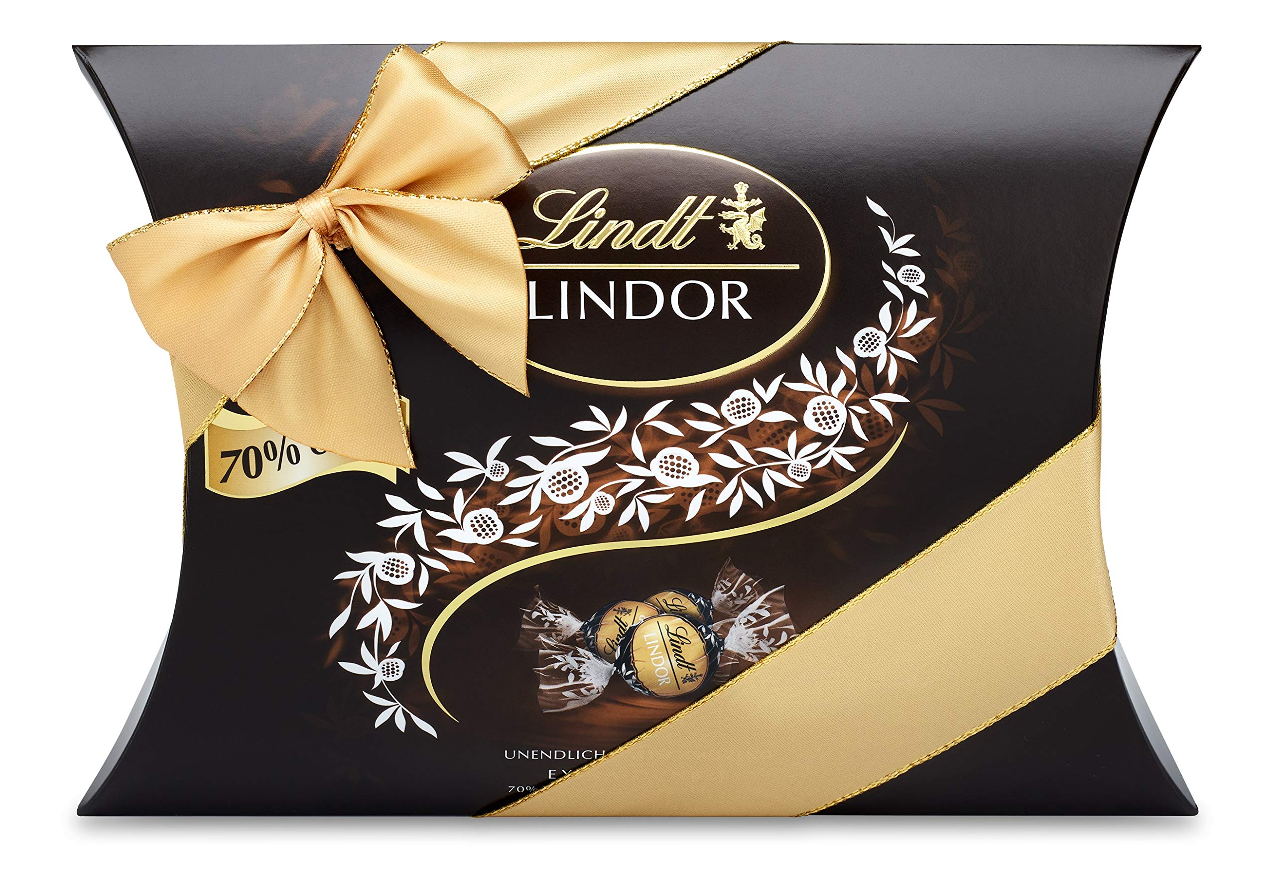 Lindt Schokolade LINDOR Kugeln 70 % Kakao Edelbitter-Schokolade | 322 g in Kissenpackung | ca. 25 LINDOR Kugeln | Pralinen-Geschenk oder Schokoladengeschenk Angebot bei HelloDeals