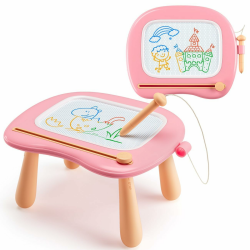 Maltafel Zaubertafel Spielzeug ab 1 jahr Mädchen, bunte Magnetische Zeichentafel mit 4 Beine, pädagogische Spielzeug für Junge Kleinkind 1 2 3 4 5 Jahre, Zeichenbrett Lernspielzeug Geschenk (Rosa) Angebot bei HelloDeals