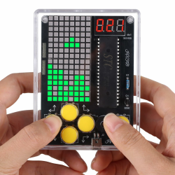 7 in 1 Spielekonsole Löten Bausatz, BANRIA 7 Spielearten Handheld Game Console Lötprojekt Kit mit Verstellbaren Schwierigkeitsstufen und Pause-Funktion, für Schule STEM-Bildung Geschenk Angebot bei HelloDeals