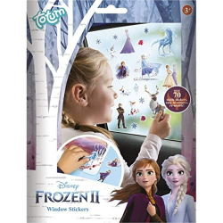 Totum 680739 Frozen II Fenstersticker mit über 70 statischen Aufklebern und einer Landschaftsszene von Anna & Elsa Angebot bei HelloDeals