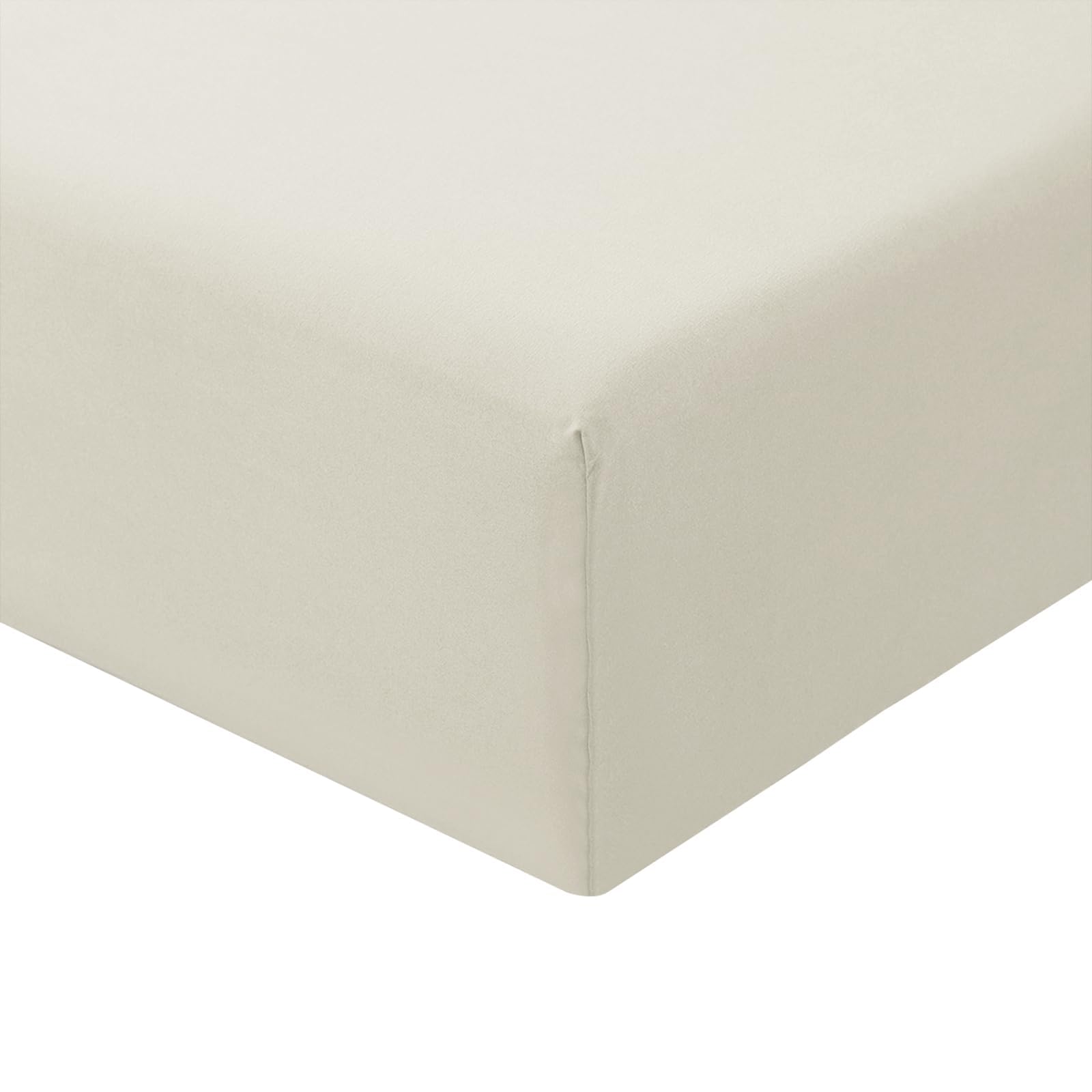 RUIKASI Spannbettlaken 140x200cm Beige Bettlaken - Oeko Tex Spannbetttuch 140x200 Bettbezug, Mikrofaser Betttuch Bett Laken Bezug 140 x 200 40 cm Tiefe Tasche, Bed Fitted Sheet Bedsheet 140x200 06 - Beige Angebot bei HelloDeals