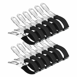 12 Stück Handtuchklammern für Strandliegen, Große Wäscheklammern Metall Strandtuch Klammern Winddichten Badetuch Klammern für Badetücher und Bettwäsche Angebot bei HelloDeals