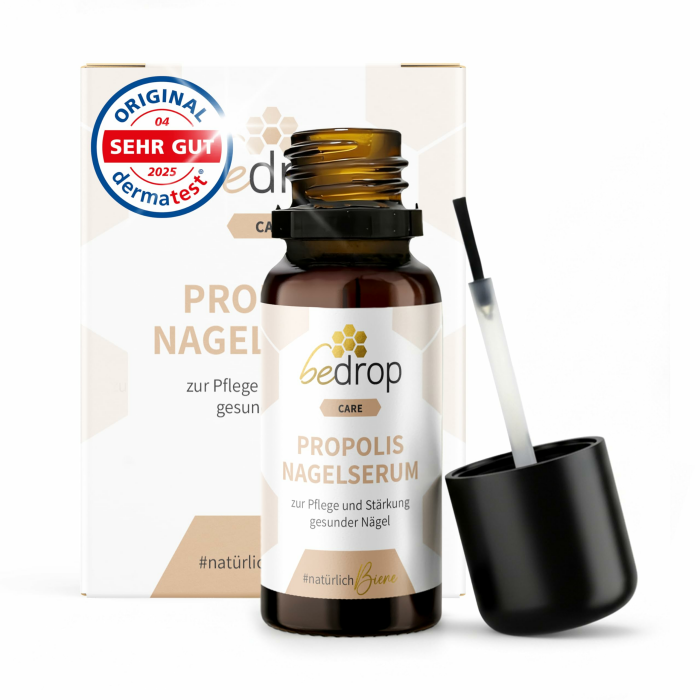 bedrop Propolis Nagelserum - hochdosierte Pflege der Haut bei Nagelpilz | Nail Care Formel mit Teebaumöl | Schnelle & Intensive Wirkung 10 ml (1er Pack) Angebot bei HelloDeals