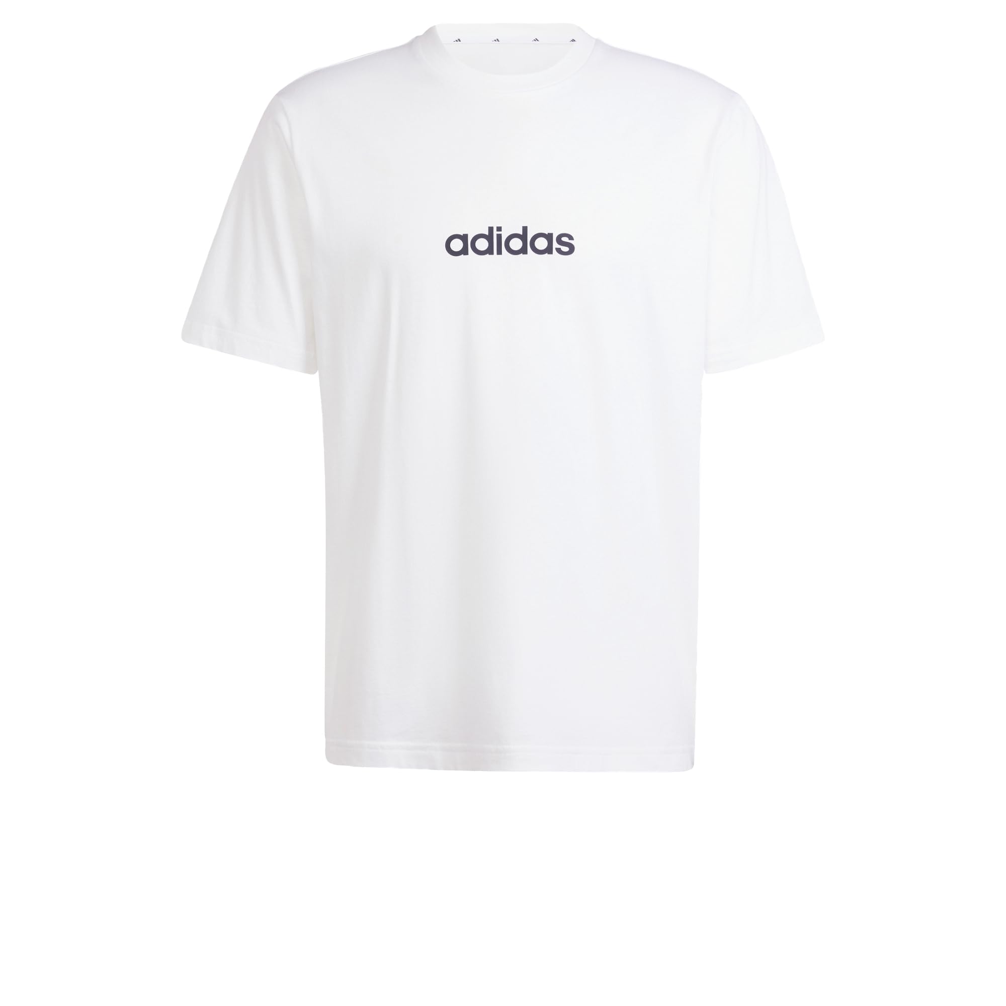 Adidas Herren Essentials LINEAR Single Jersey Tee L White / Black Angebot bei HelloDeals