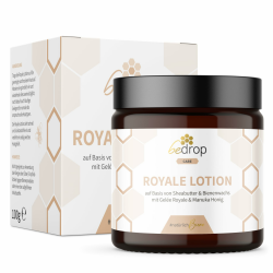 bedrop Royale Lotion - 100g Bodylotion mit Gelée Royale, Sheabutter und Manuka Honig, wirkt feuchtigkeitsspendend & reizlindernd für eine gepflegte Haut (100g) 100 ml (1er Pack) Angebot bei HelloDeals