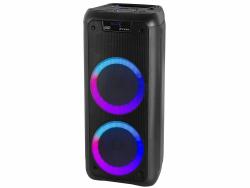 Trevi XFest XF 600 KB Tragbarer Lautsprecher mit 80W Verstärkung, Wireless Musikbox mit Dynamischem Mikrofon für Karaoke, USB-Anschluss, Micro SD, AUX-IN, Eingebauter Akku, Blaue LED Anzeige Angebot bei HelloDeals
