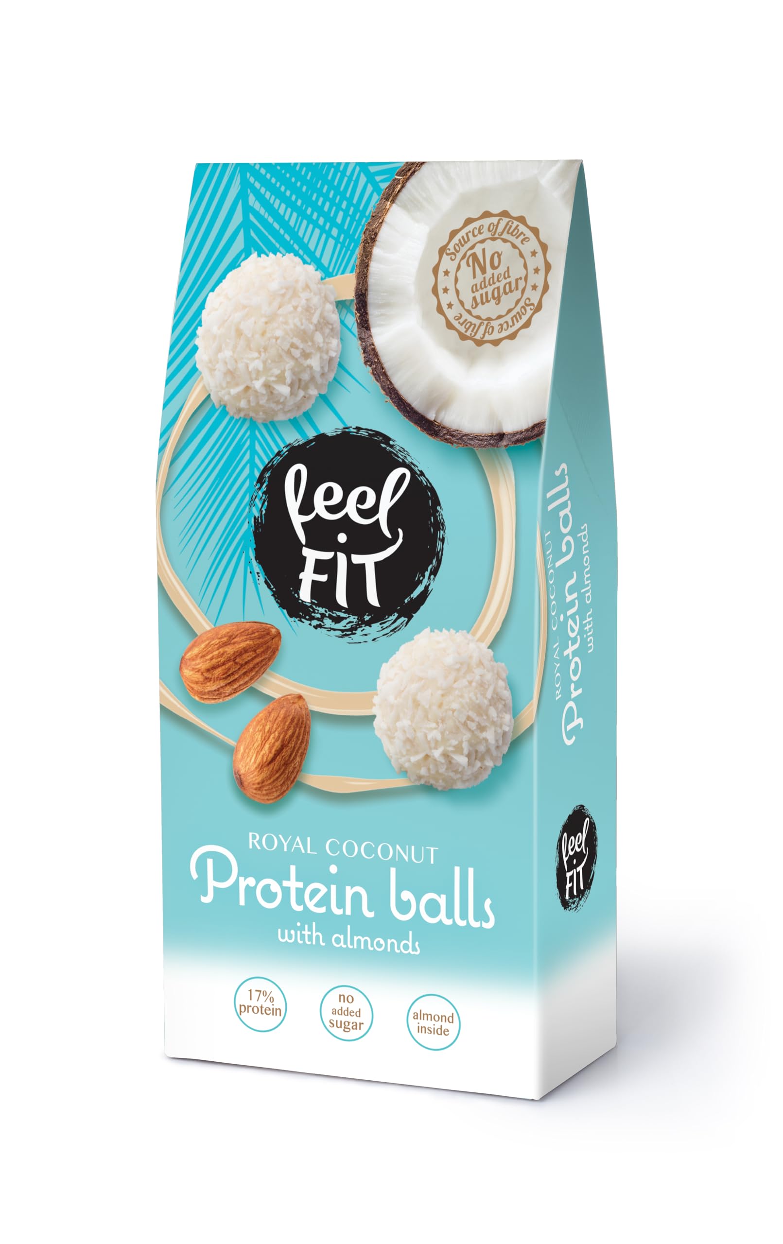 Feel FIT Protein Kokos-Pralinen mit Mandeln, 6 Packungen á 63 g, ohne Zuckerzusatz 6x63 g Angebot bei HelloDeals