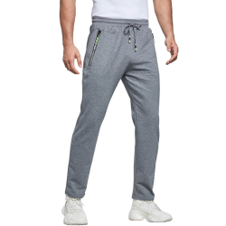 ZOXOZ Jogginghose Herren Baumwolle mit Reißverschluss Taschen Sweatpants Herren Hose M Grau Angebot bei HelloDeals