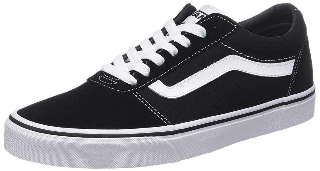 Vans Ward Herrenschuhe Schnürschuhe Rot Freizeit 48 EU Suede Canvas Black White Angebot bei HelloDeals