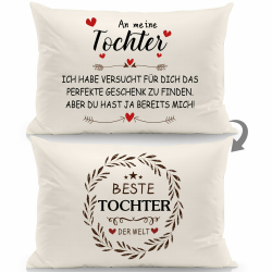 Ich Habe versucht Finden Aber du hast ja Schon Mich Doppelseitige Kissenbezüge für Tochter von Mama Papa Tochter Geburtstag (Tochter-b) Angebot bei HelloDeals