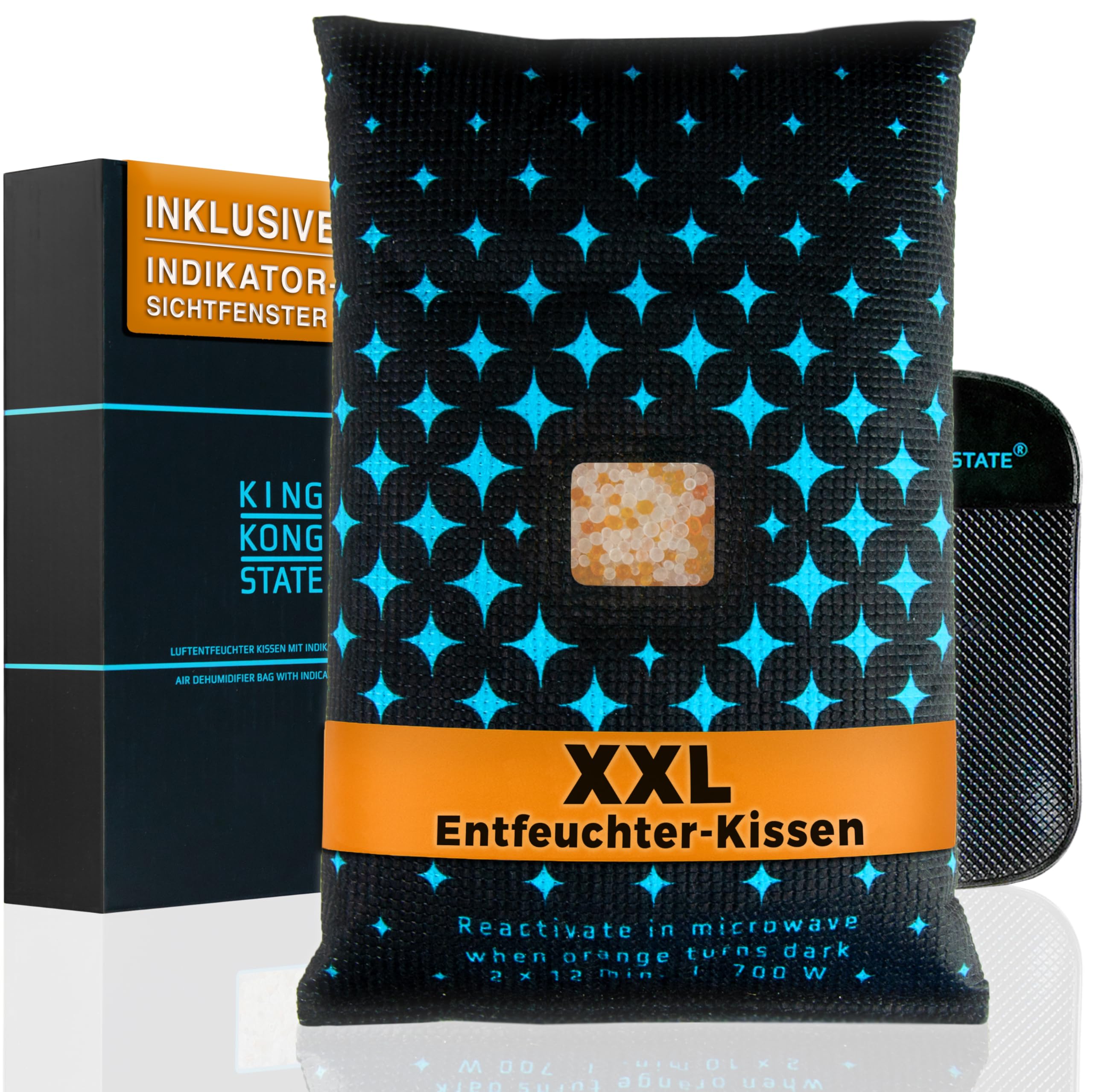 Luftentfeuchter für Autos - XXL Entfeuchter-Kissen 1,2kg für beschlagene Autoscheiben - mit Indikator-Fenster und Anti-Rutsch-Pad 1x 1,2kg Angebot bei HelloDeals