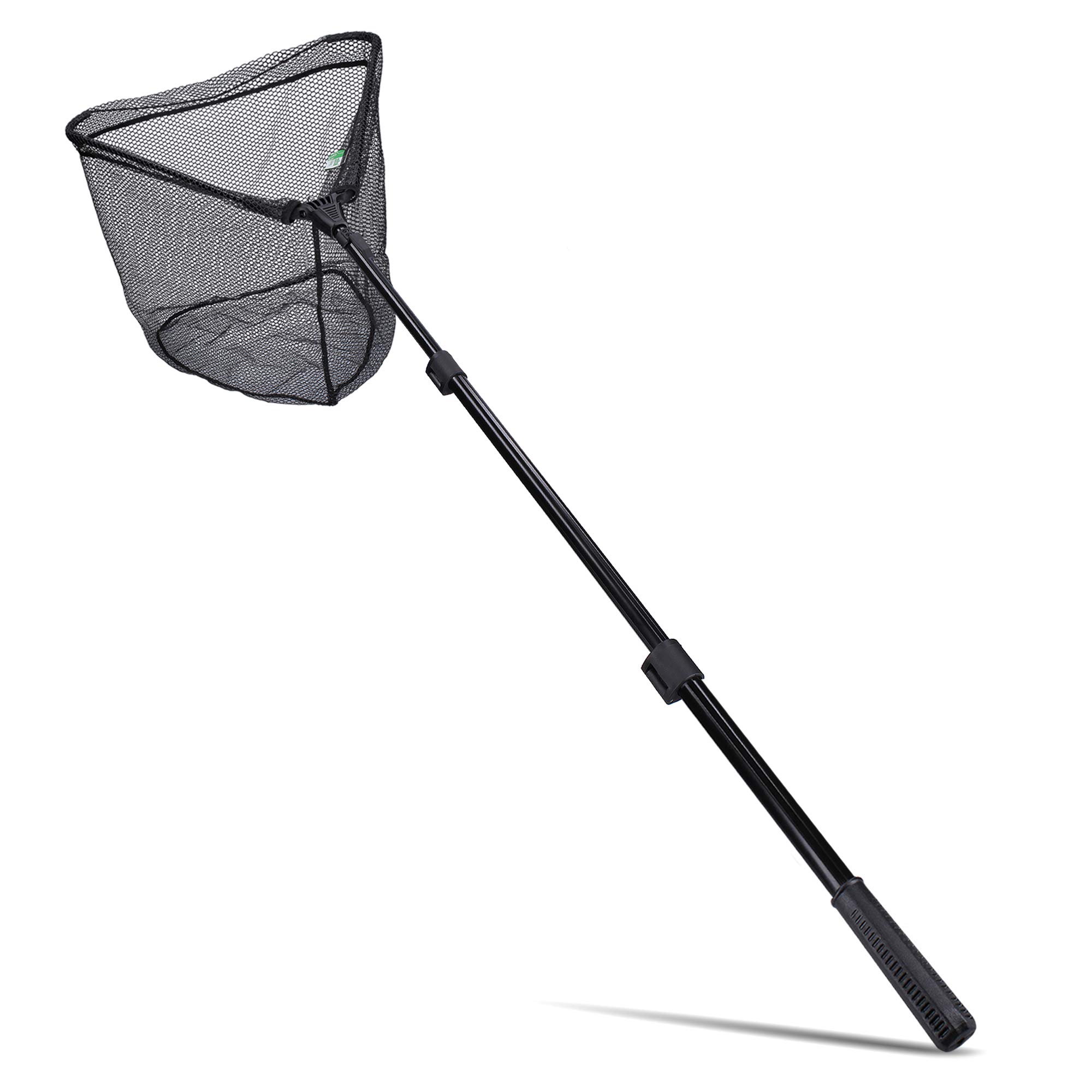 Zite Fishing Unterfangkescher - [2,40m & 2,70m - Easy Teleskop-Technik, 60x60cm] Kescher-gummiert, Kescher Angeln 2,70 m Angebot bei HelloDeals