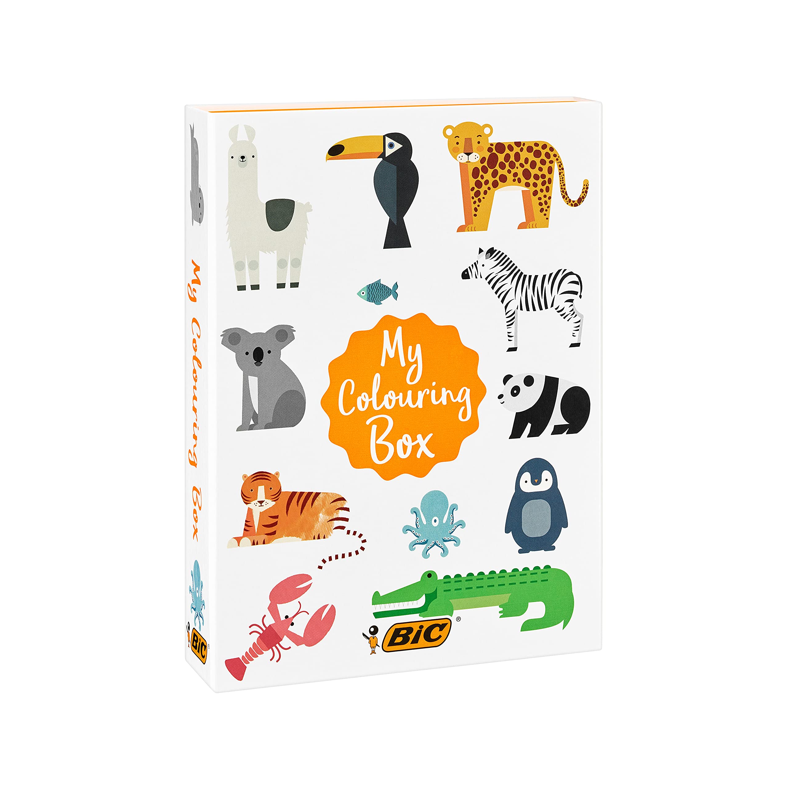 BIC Kids Stifte Set: 36 Sticker, 18 Buntstifte, 12 Filzstifte, 1 Malbuch & 6 Glitzerkleber, My Colouring Box Angebot bei HelloDeals