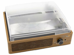 Technaxx Retro Plattenspieler mit Lautsprechern 2x3W, LP-Digitalisierung direkt auf USB-Stick, Bluetooth V5.0 TX-186 – RCA-Ausgang zum Anschluss an HiFi-Systeme, 3 Geschwindigkeiten, AUX-IN-Buchse Angebot bei HelloDeals