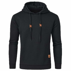 JustSun Herren Hoodie Kapuzenpullover Pullover Schwarz M Angebot bei HelloDeals