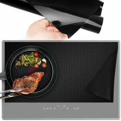 LOMUG Silikon Induktion Schutzmatte 78x52 cm Große Silikon Induktionskochfeld Schutzmatte Induction Cooker Silikonmatte Induktionsherd Schutzmatte Magnetisch Induktionsschutzmatte Herdschutz Matte Schwarz 78 cm x 52 cm x 0,4 mm Angebot bei HelloDeals