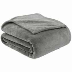 Julido Kuscheldecke in Anthrazit aus Coralfleece, Wohndecke 150x200 cm Tagesdecke, Flauschige Decke für Couch, Kuscheldecke warm, Sofadecke kuschelig, Fleecedecke Angebot bei HelloDeals